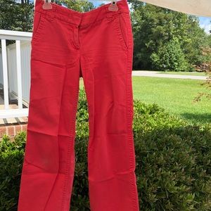 JCrew coral chino